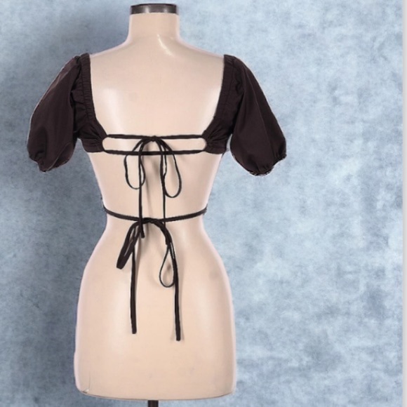 Shein Open Back Crop Top | SIZE 6 - Picture 3 of 4